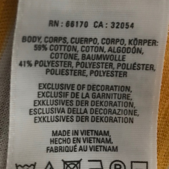 Little yellow button top stripe sleeve embroidered - Picture 5 of 8